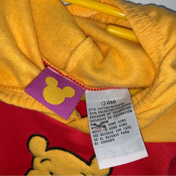 New DISNEY Winnie the Pooh Hoodie All In One Bodysuit - Picture 3 of 5